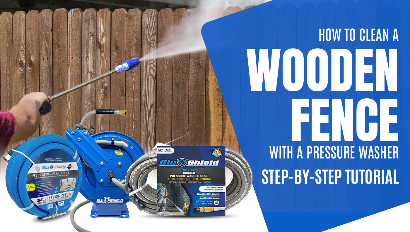 How To Clean A Wooden Fence With A Pressure Washer - Step-by-step Tutorial