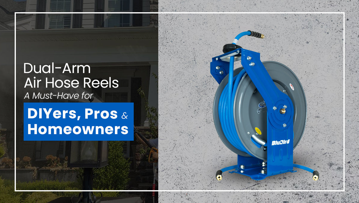 Dual-Arm Air Hose Reels