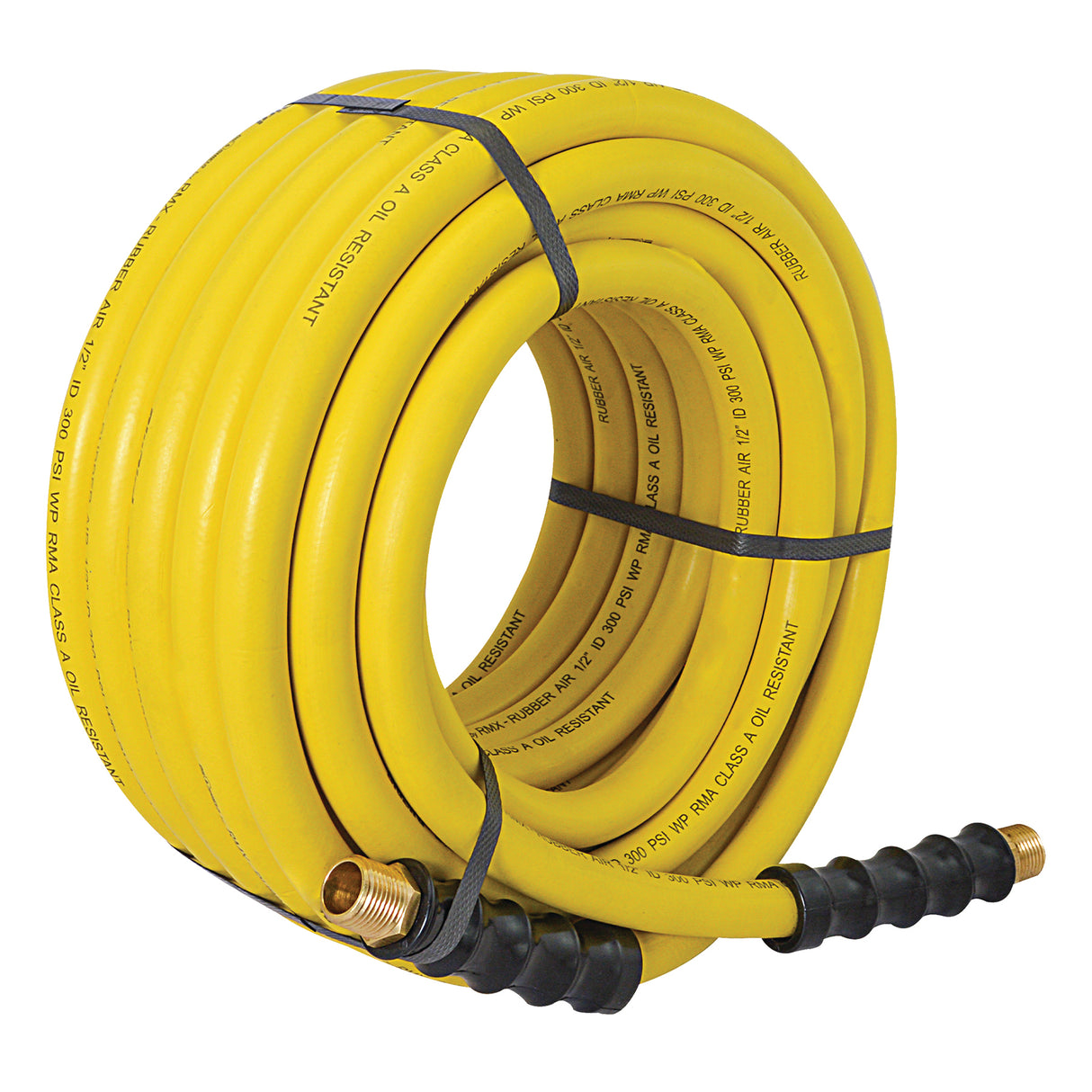 OilShield Rubber Air Hose Assembly 1/2" x 50'