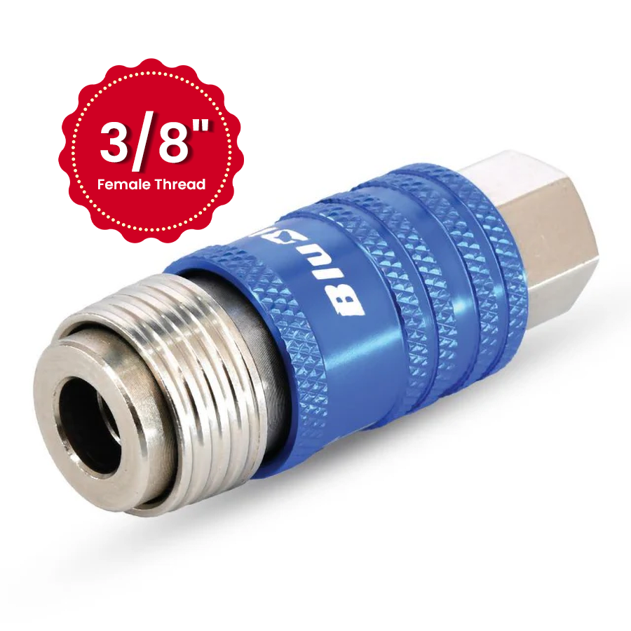 BluBird 5-in-1 Universal Industrial Safety Coupler with 3/8" Female Thread