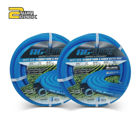 AG-Lite 3/4 inch Irrigation Hose | 500 PSI |  Agriculture Grade | 100% Rubber Hose