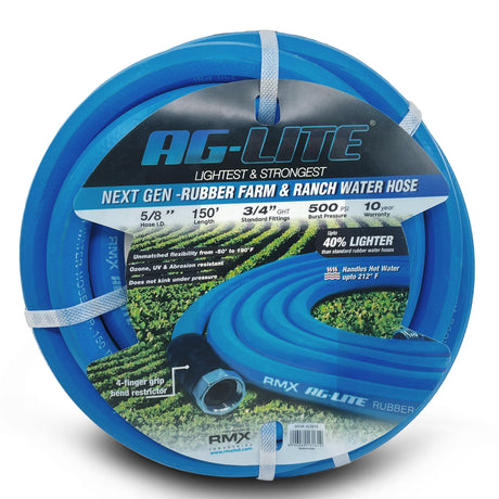 AG-Lite Rubber Water Hose Assembly 5/8" x 150'