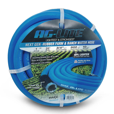 AG-Lite Rubber Water Hose Assembly 1" x 25'