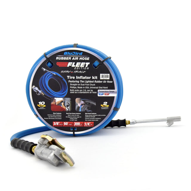 Rubber Air Hose 3/8 x 50 w/ Flee