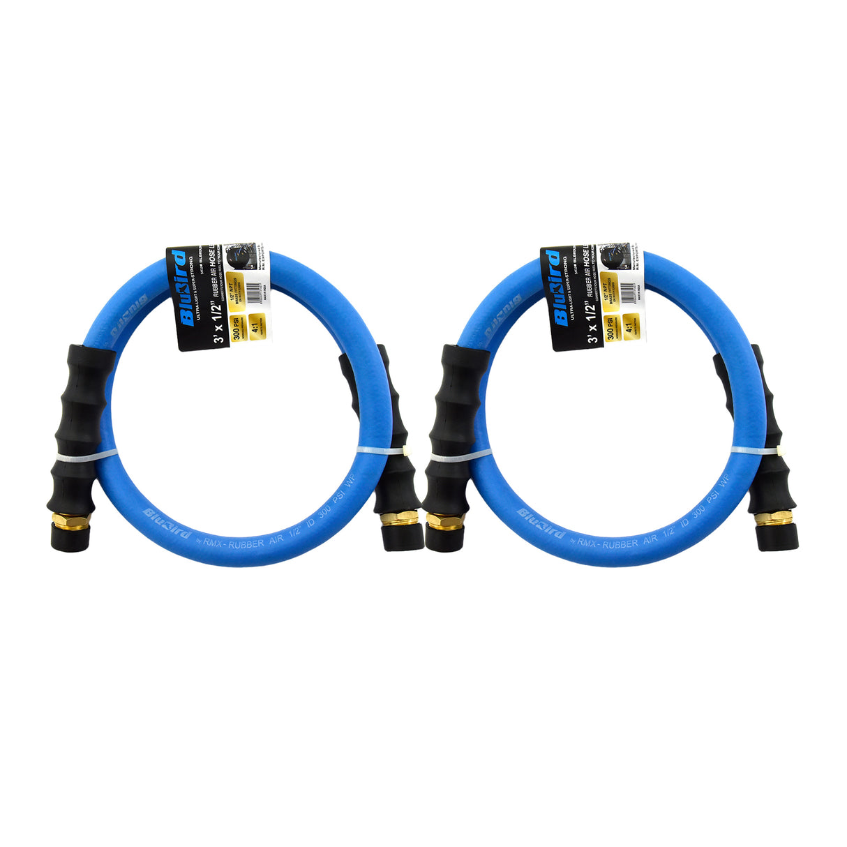 BluBird Rubber Air Hose Lead In 1/2" x 3'