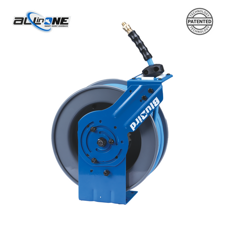 3/8" x 100' Rubber Air Hose Reel