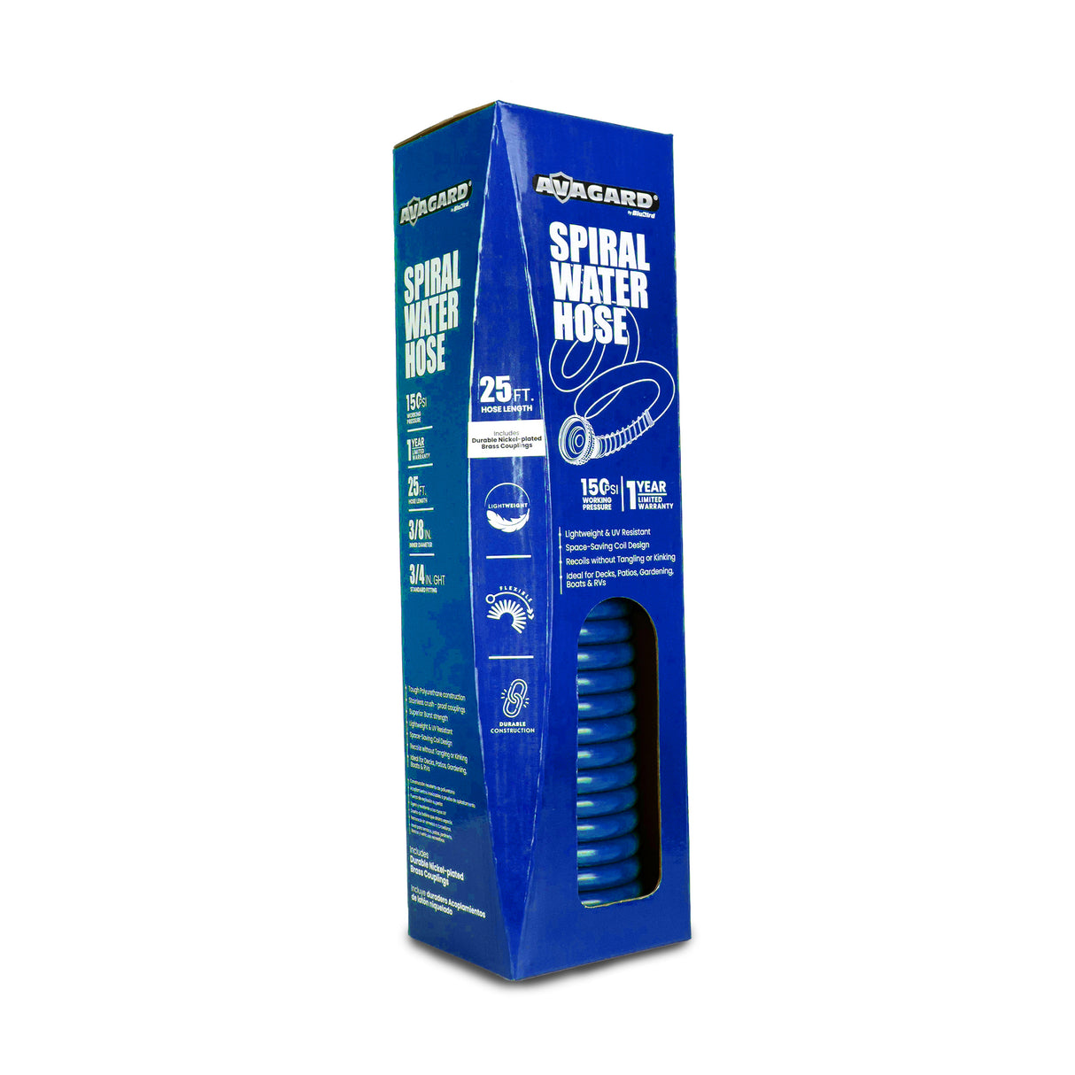 Spiral Water Hose blue