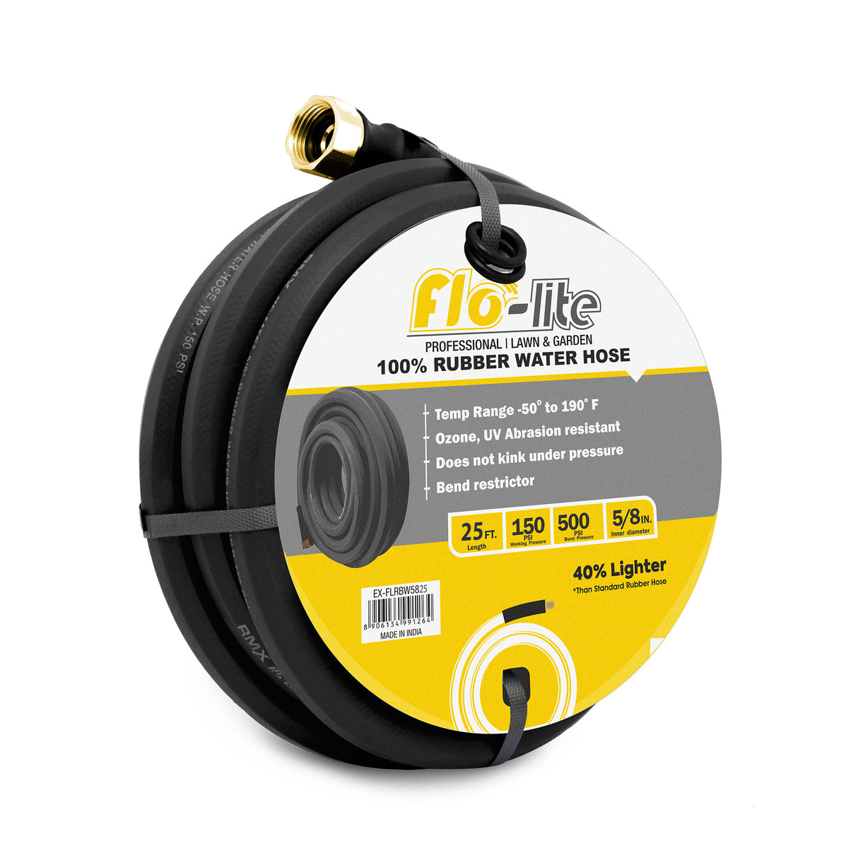 Flo-Lite Rubber Water Hose 5/8