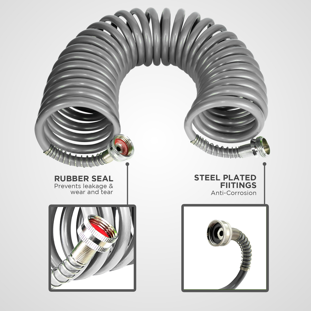 Avagard Recoil Water Hose 3/8" X 75'