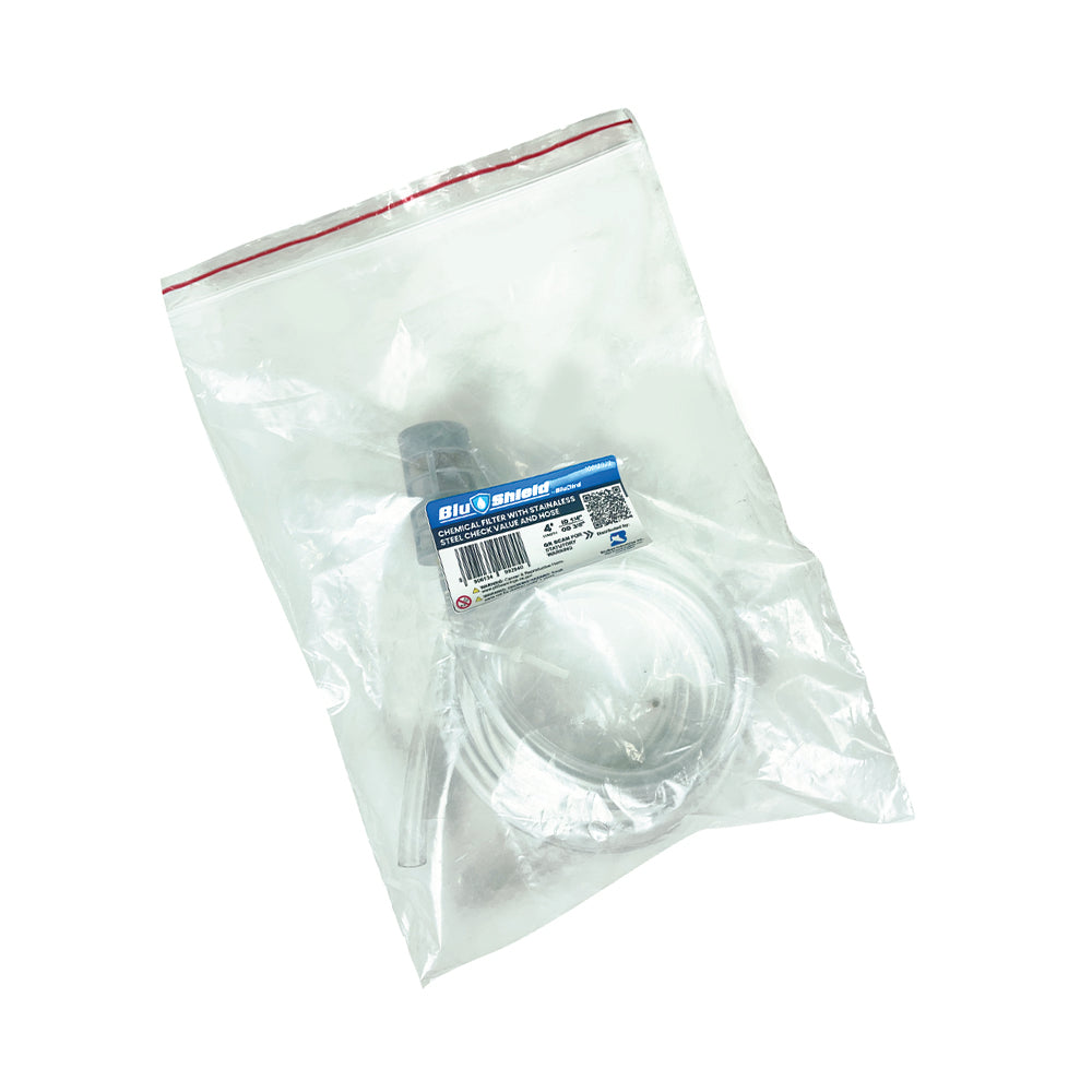 BluShield Cleaning Solution Siphon Hose and Filte