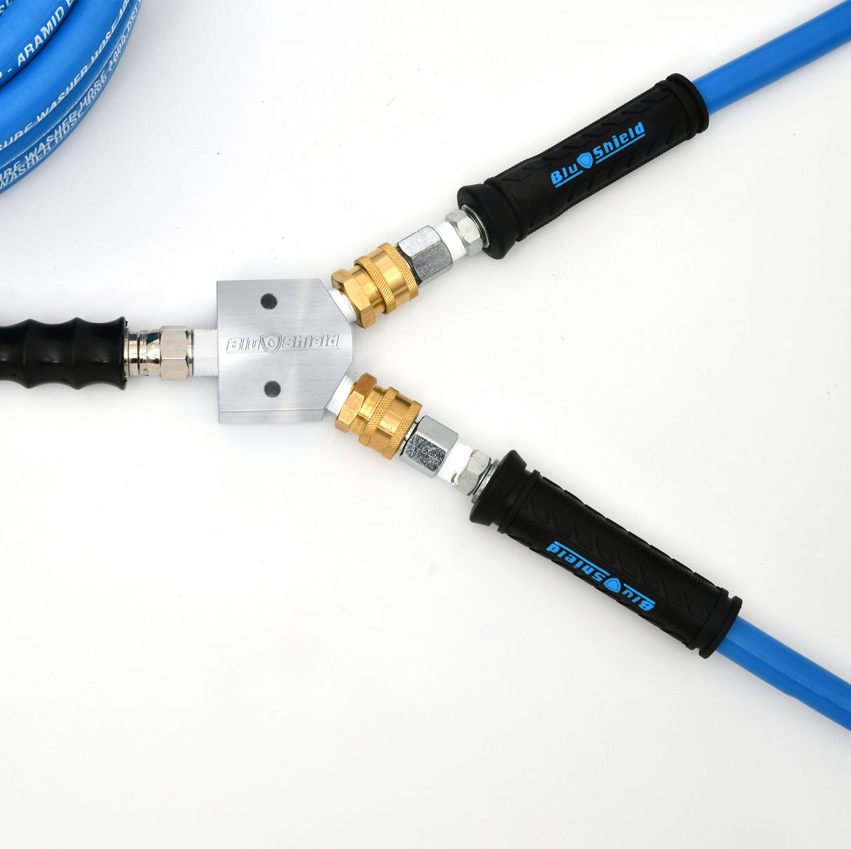 BluShield Union Block 3800 – Durable 3/8” NPT High-Pressure Connection Kit | 6,000 PSI | ToughTek Hose Included