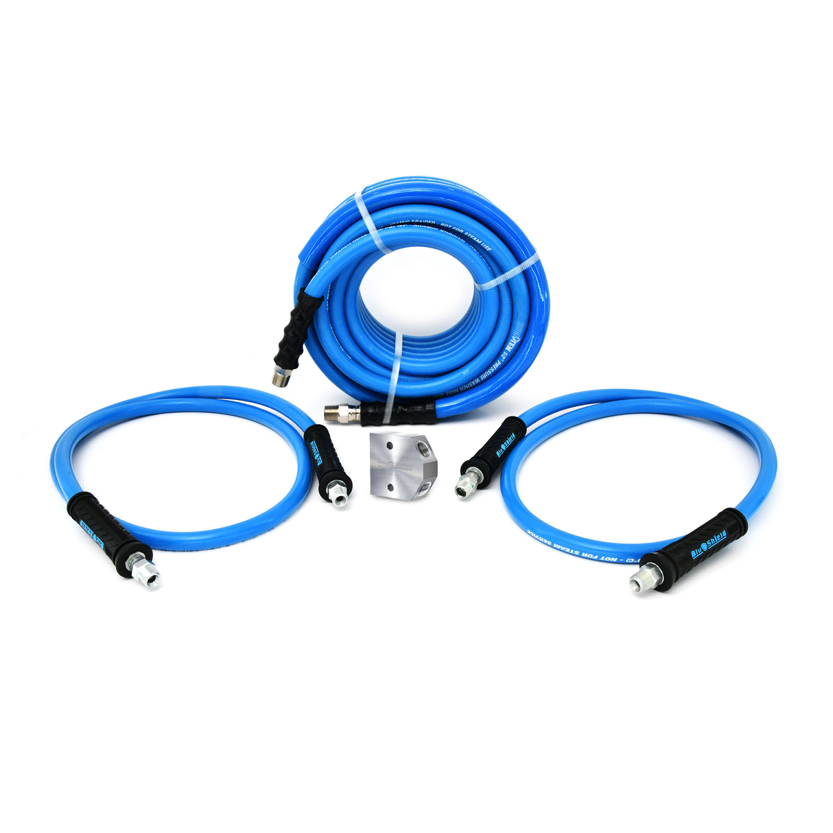 BluShield U-BLoX 3812 – High-Pressure 3/8” & 1/2” NPT Connection Kit | 6,000 PSI | ToughTek Hose