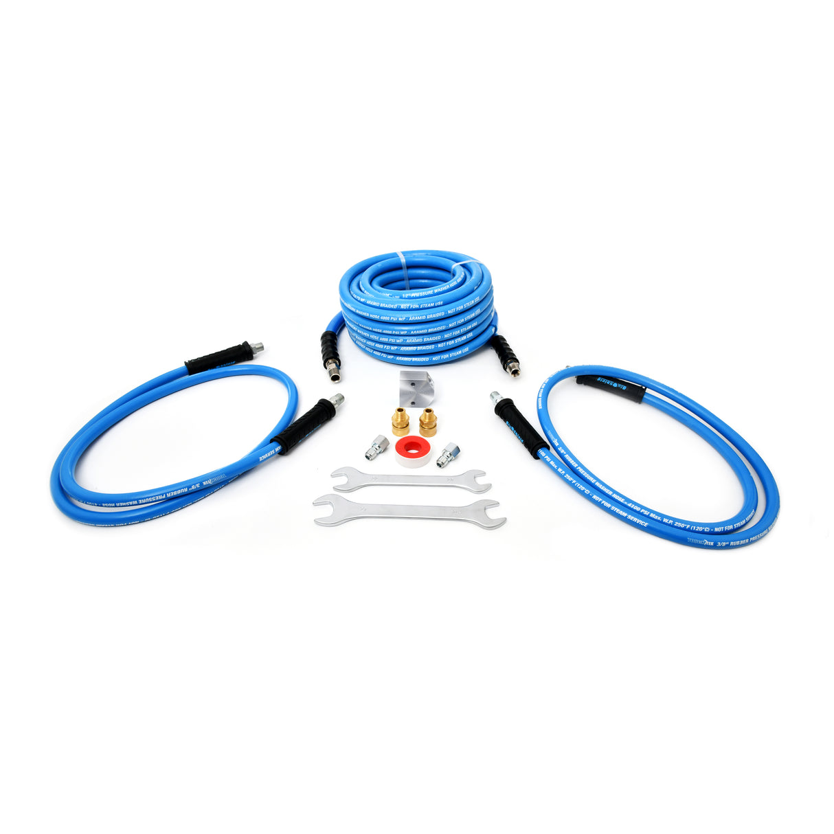 BluShield U-BLoX 3812 – High-Pressure 3/8” & 1/2” NPT Connection Kit | 6,000 PSI | ToughTek Hose