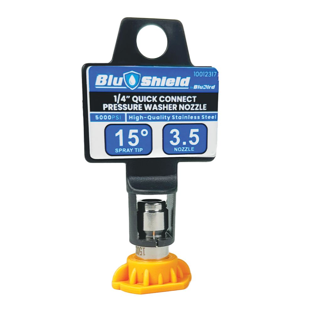 Blu Shield 3.5 Orifice 15° Quick Disconnect Pressure Washer Spray Tip