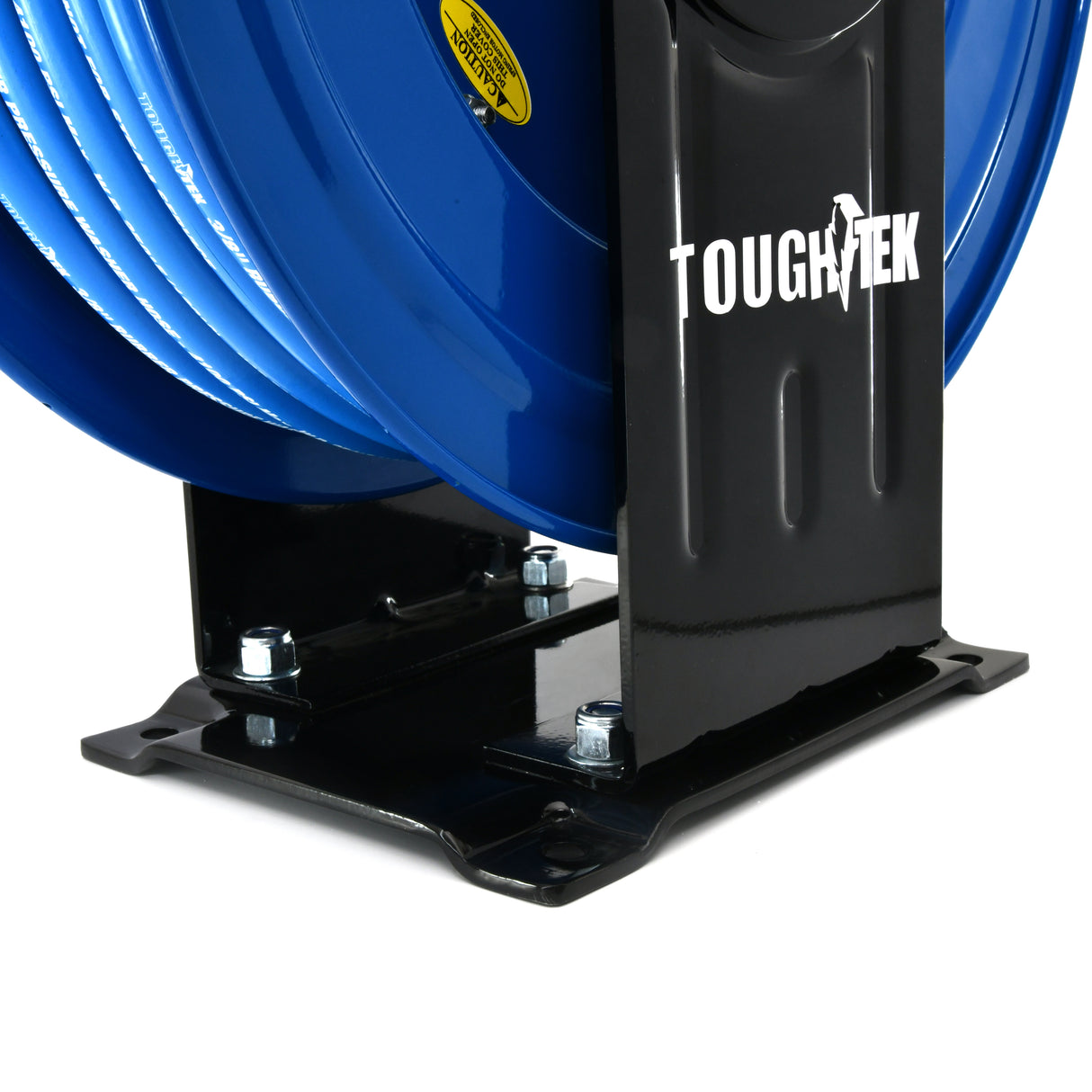 BluShield Tough Tek 3/8" Rubber Pressure Washing Hose Reel (Dual Arm) with 6' Lead-in-Hose