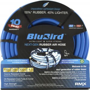 Tuyau d'air en caoutchouc BluBird 3/8" x 300'
