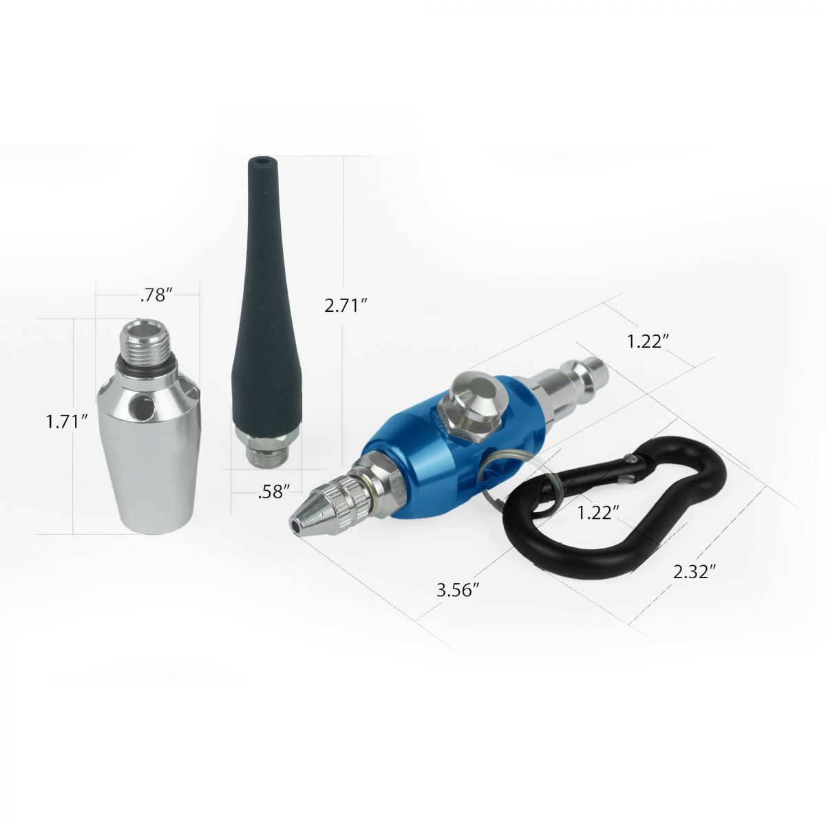 Clean Sweep CS185-2 Mini Air Blow Gun Kit (2L+TSV)