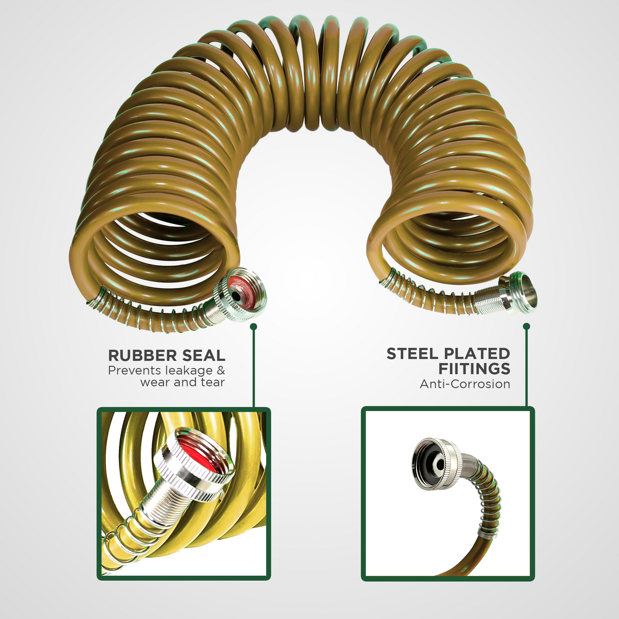 Spiral Water Hose gold