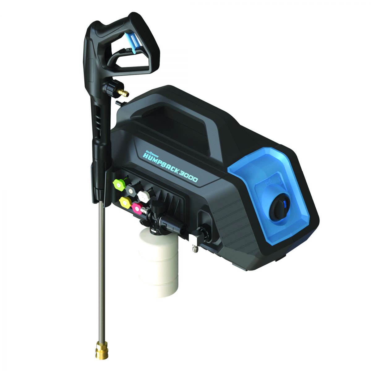 BluShield HumpBack Pressure Washer System 3000 PSI | Portable Wall Mount Unit