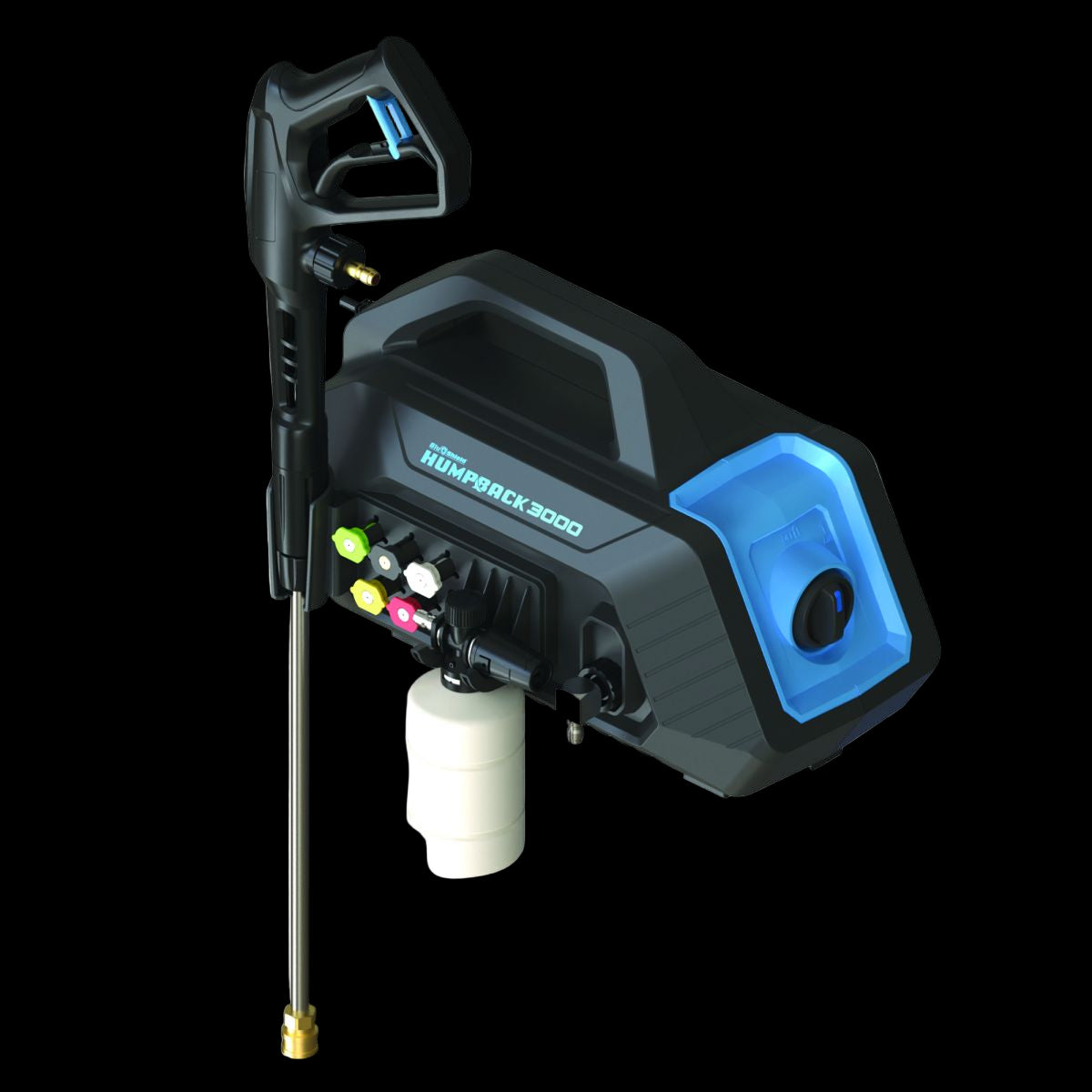BluShield HumpBack Pressure Washer System 3000 PSI | Portable Wall Mount Unit