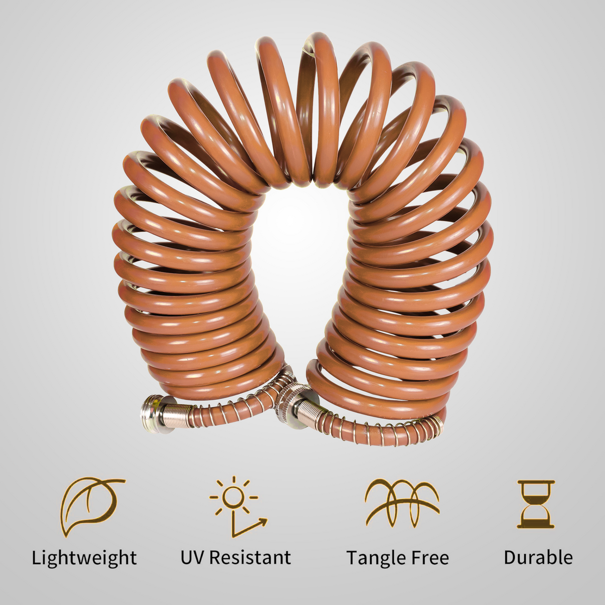 Spiral Water Hose light orange