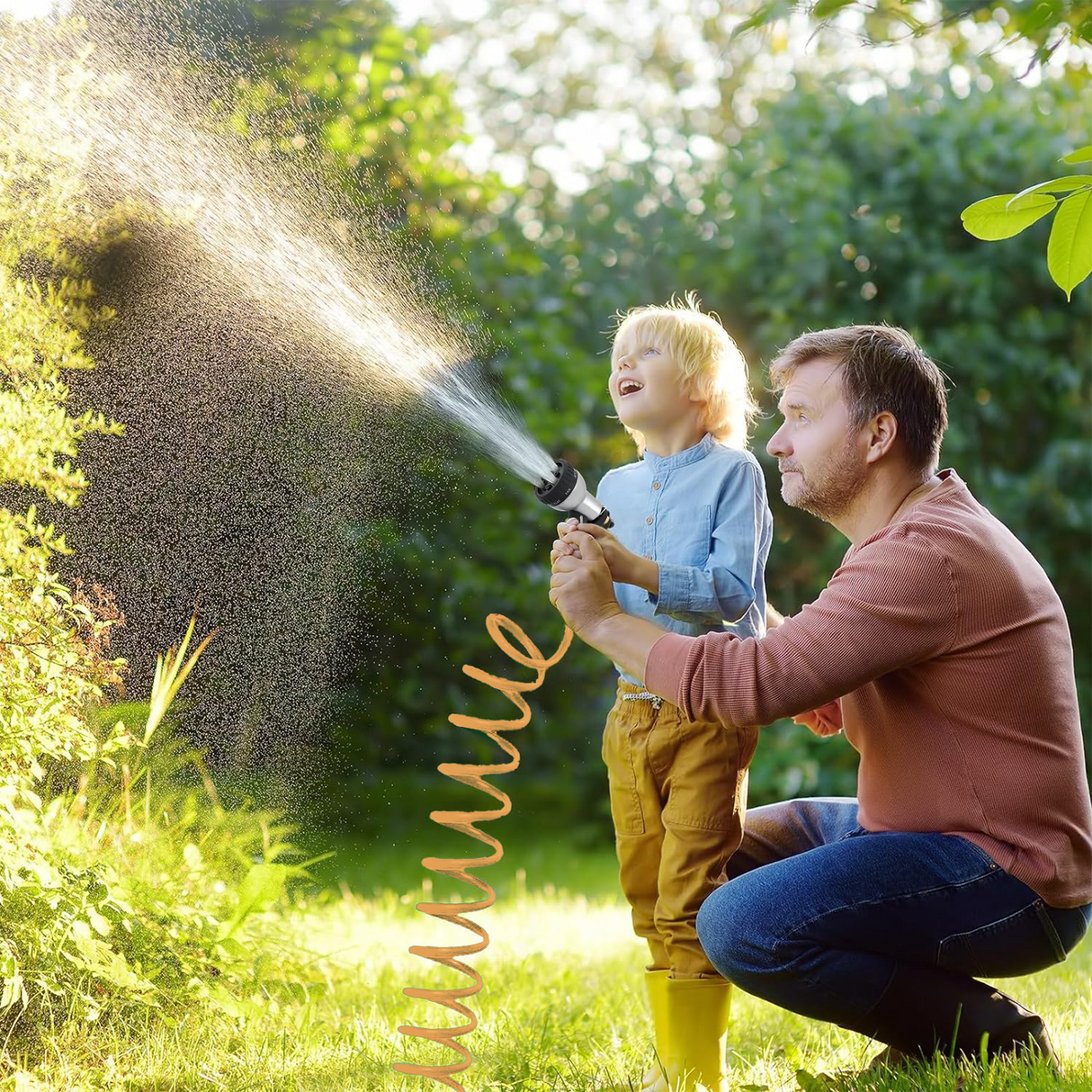 Gardening with Avagard Recoil Water Hose 3/8" X 75'