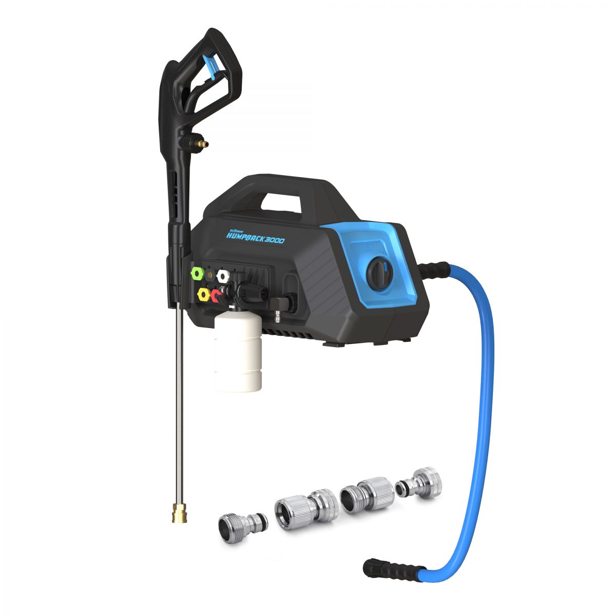 BluShield 3000PSI High Pressure Washer Humpback with Wall Mount Plate + 3415 Inlet Hose