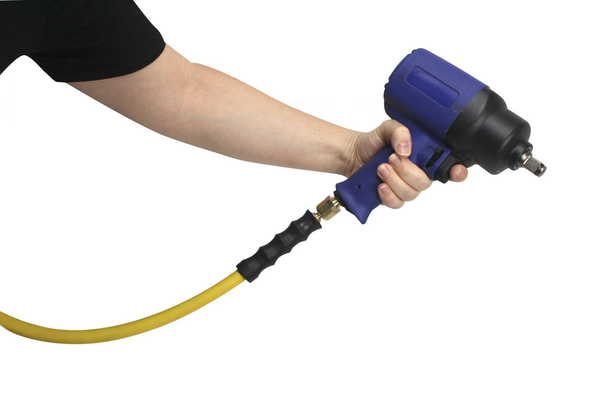 OilShield Rubber Air Hose Assembly 3/8" X 05'- 3/8" Male-NPT, 300 PSI, Nitrile Class A