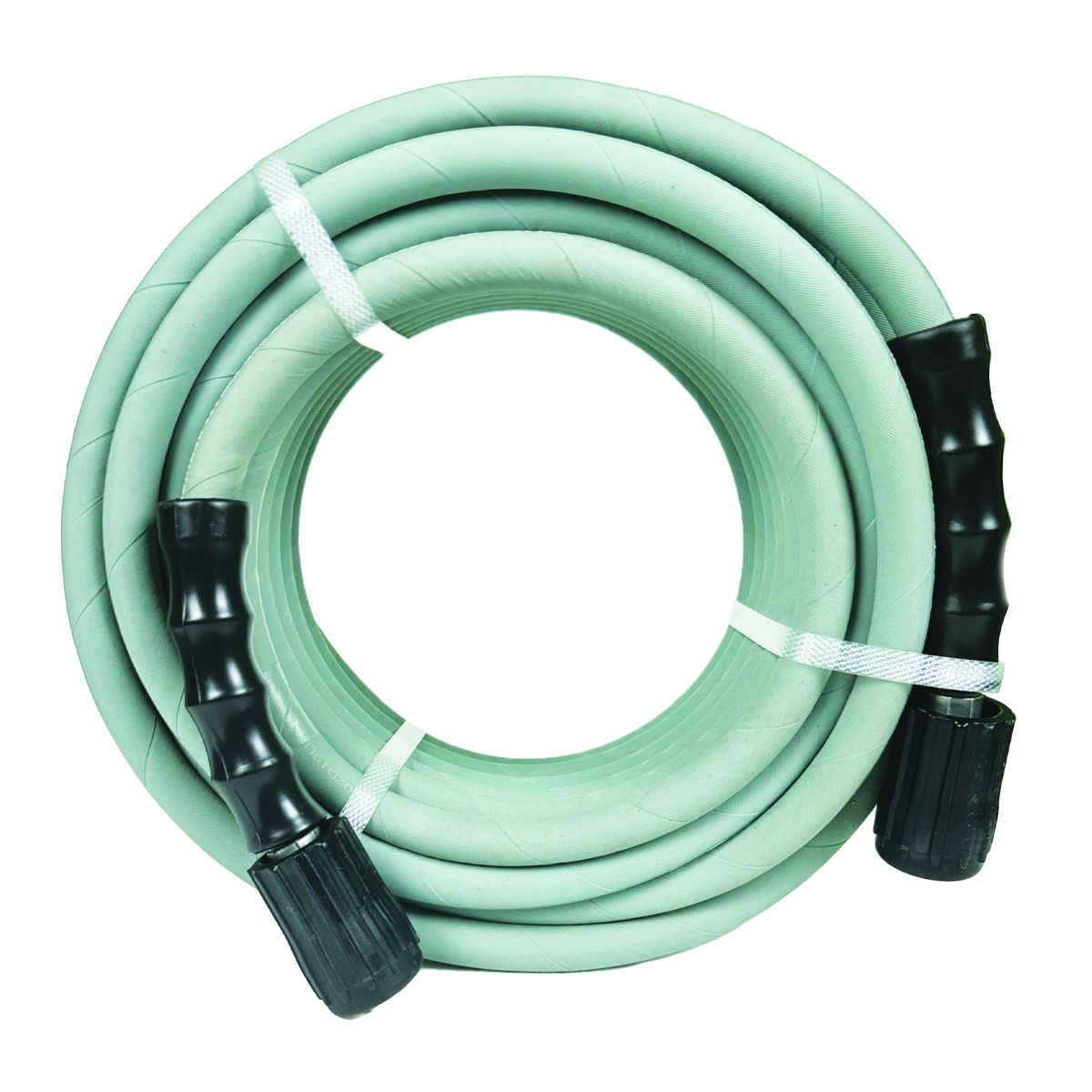 BluShield Rubber Pressure Washer Hose Assembly 1/4" X 25' w/ M22 Fittings Non Marking (3000:12000 PSI)