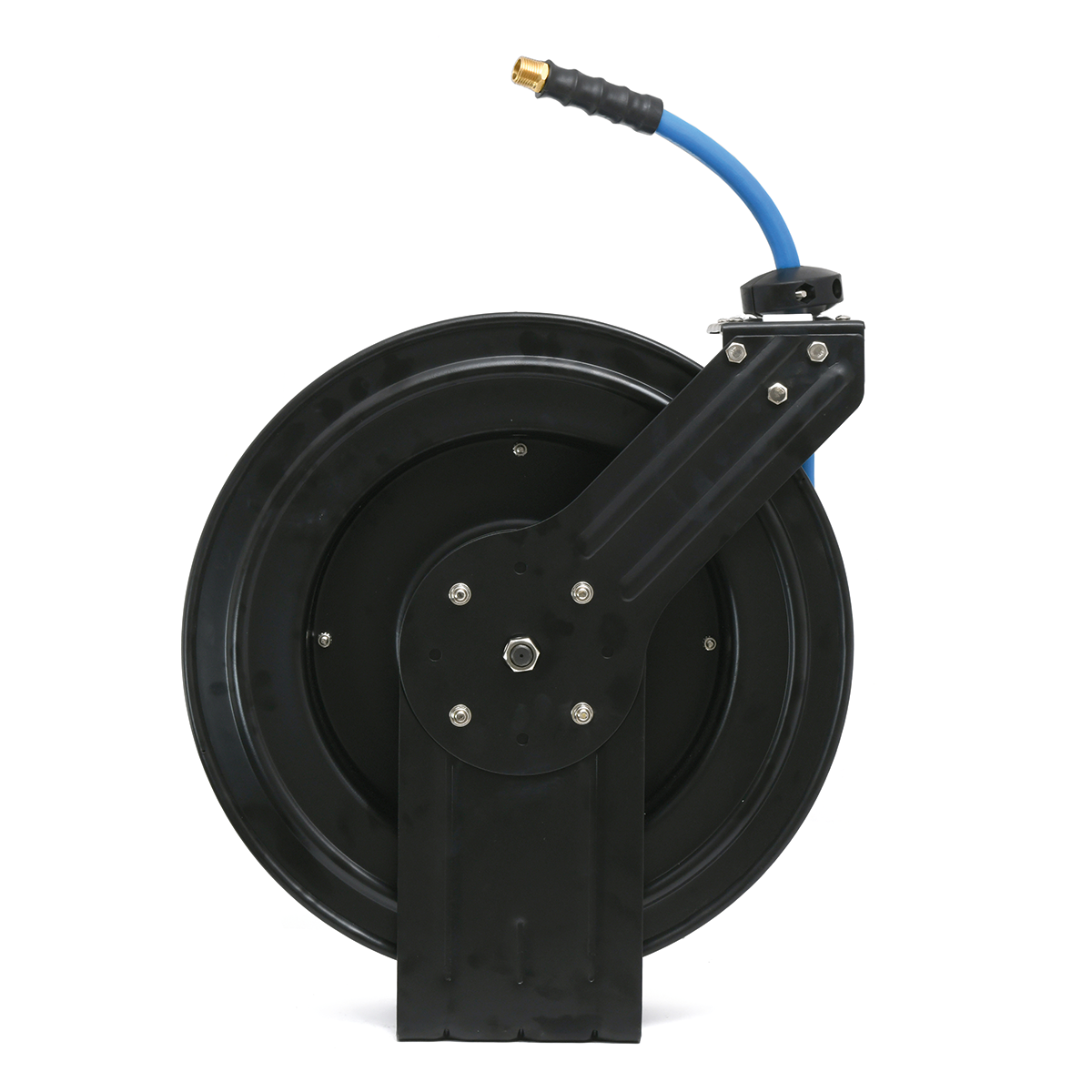 BluBird Air Hose Reel 3/8" Retractable Steel Construction with Rubber Hose 300 PSI