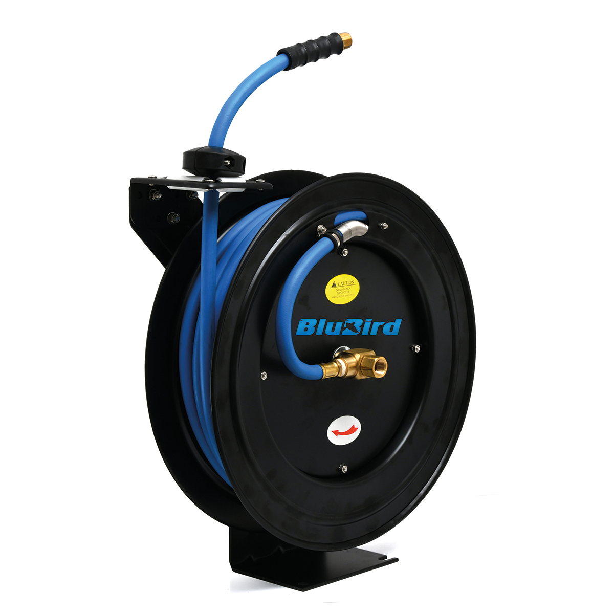 BluBird Air Hose Reel 3/8 Retractable Steel Construction with Rubber –  TheBlueHose
