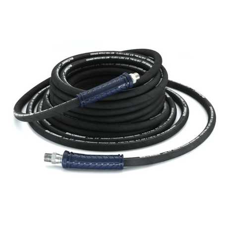 BluShield Aramid Braided 3/8" x 200' Rubber Pressure Washer Hose, 4100PSI Heavy Duty 35% Lighter