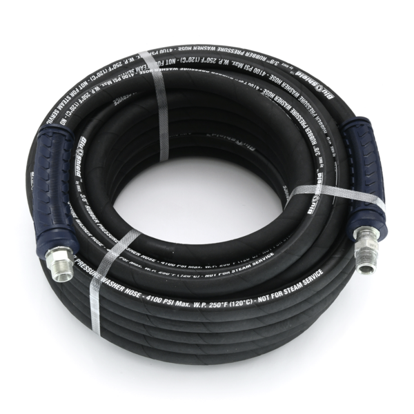 BluShield Aramid Braided 3/8" Rubber Pressure Washer Hose 4100PSI , Backed By 1 yr Warranty