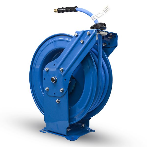 BluBird Air Hose Reel 1/2" Retractable Dual Arm Heavy Duty with Rubber Hose 300 PSI