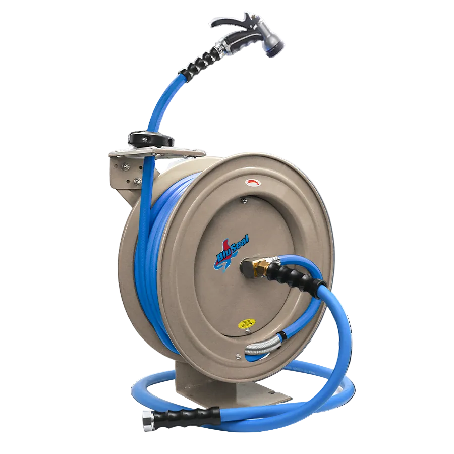 BluSeal Garden Hose Reel 3/4" x 50' Blue