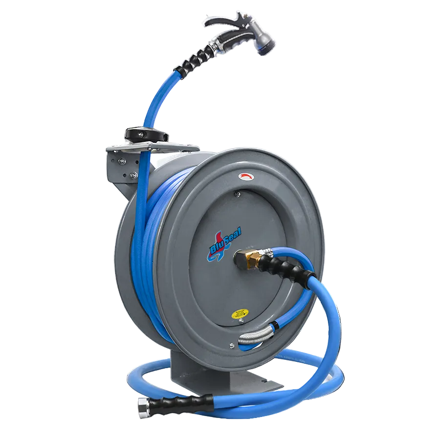 BluSeal Garden Hose Reel 3/4" x 50' Blue