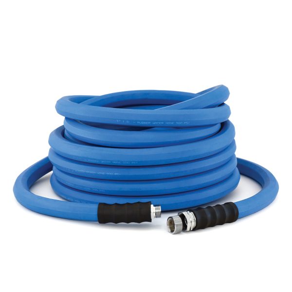 BluSeal 3/4" Lawn Garden Water Hose Hot/ Cold Lightweight Professional Grade 100% Rubber Hose