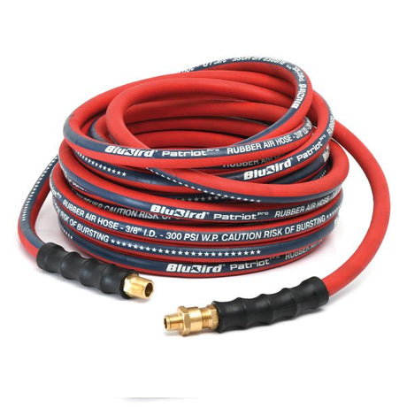 BluBird Patriot Pro Air Hose 1/2 in. Heavy Duty Lightweight 300 PSI with MNPT