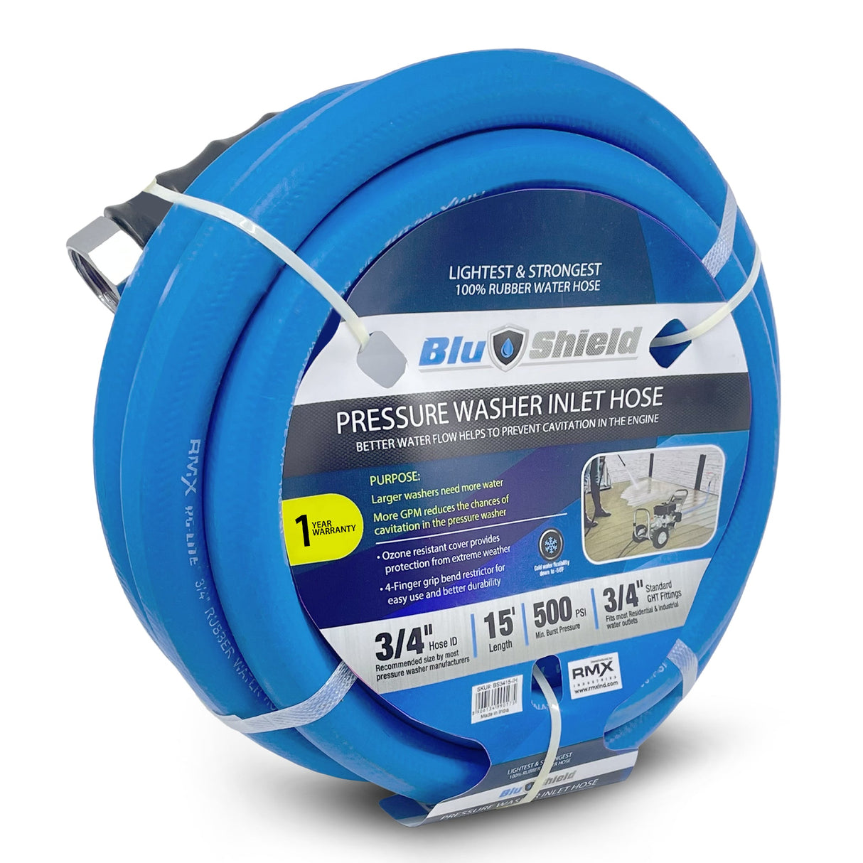 3/4" Pressure Washer Inlet Hose