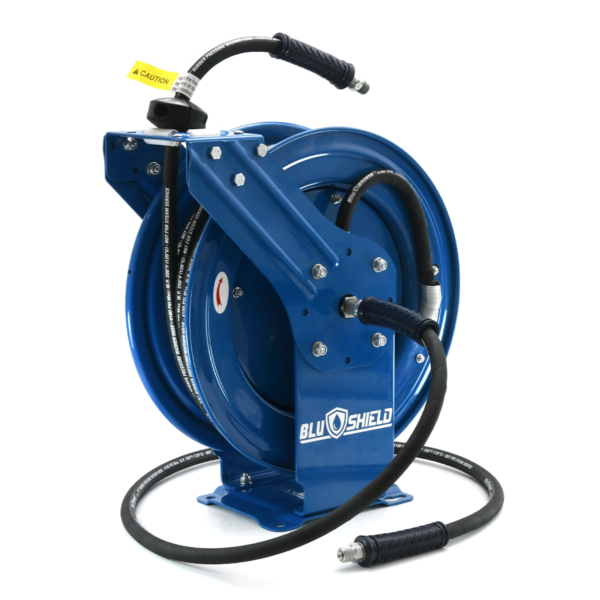 BluShield Heavy Duty Pressure Washer Hose Reel with Aramid Braided Hos –  TheBlueHose