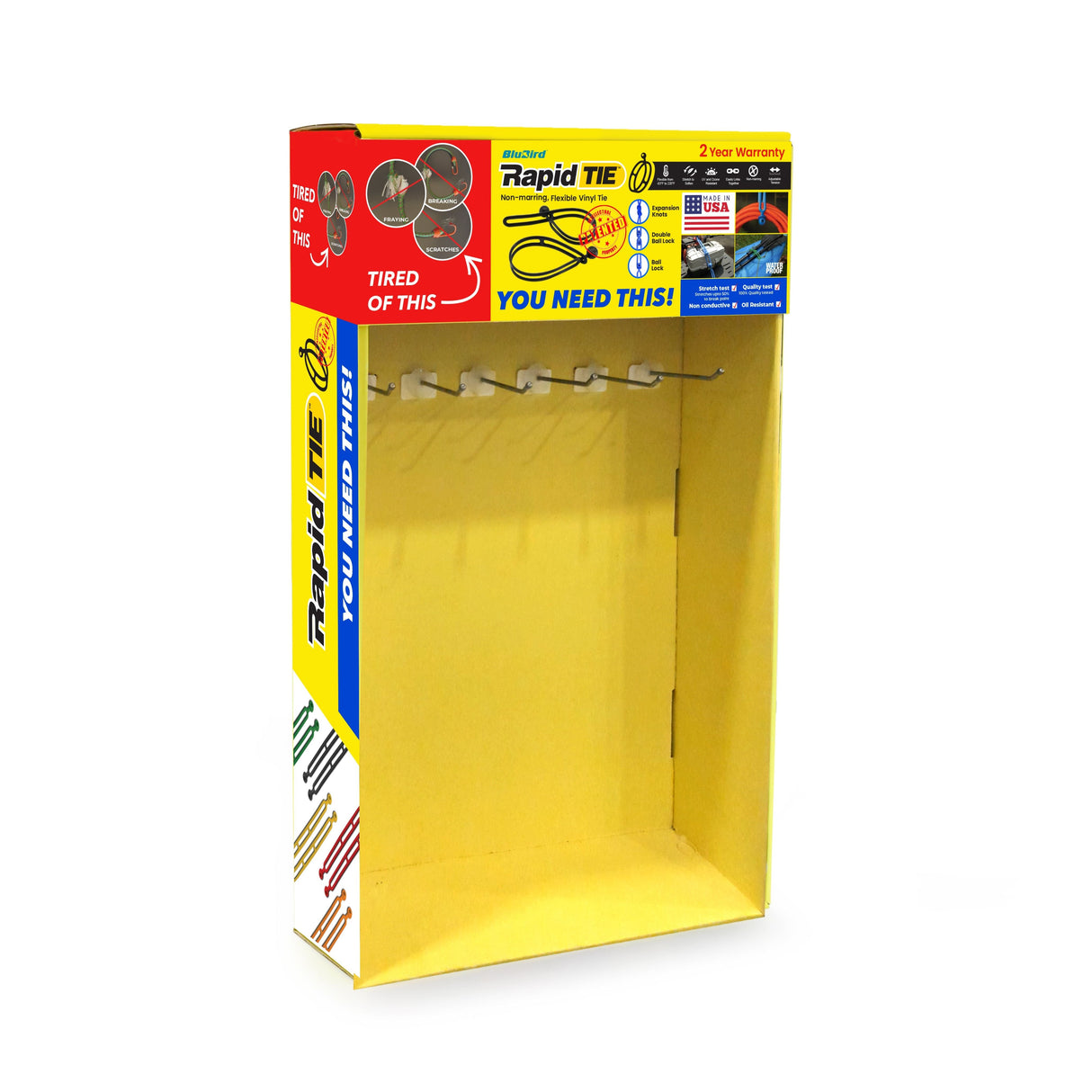 Rapid Tie Wing Rack Displayer
