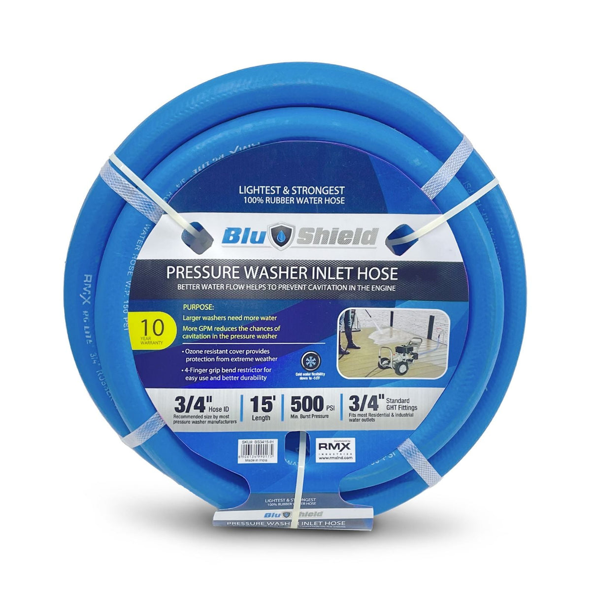 Pressure Washer Inlet Hose 3/4" x 15'