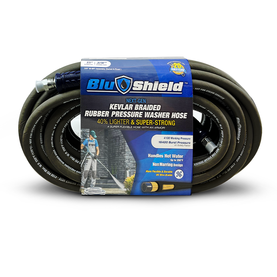 3/8 Pressure Washer Hose with 4100 PSI 6 Feet