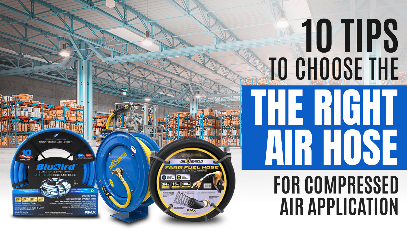 10 Tips to Choose the Right Air Hose for Compressed Air Application