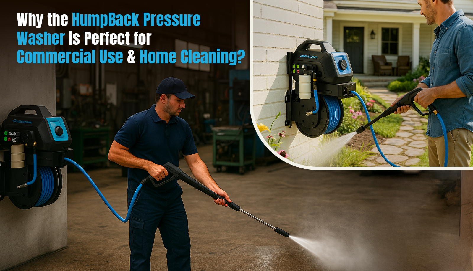 Why the HumpBack Pressure Washer is Perfect for Commercial Use & Home Cleaning?