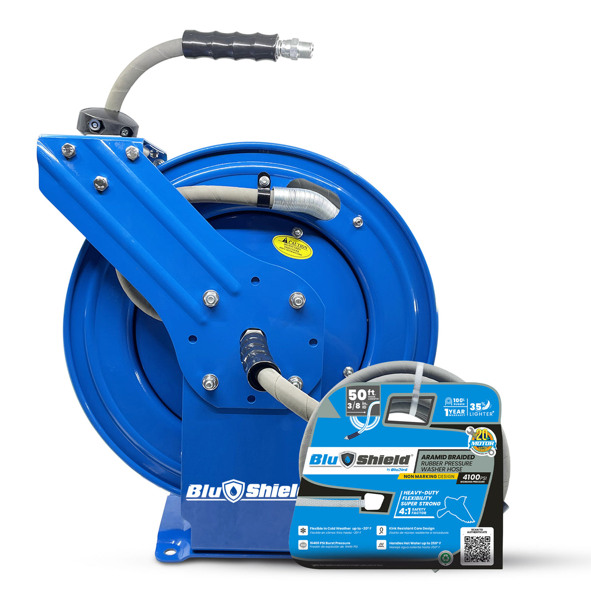 Blushield 140° Universal Hose Reel Swivel Mount – For Floor, Wall ...