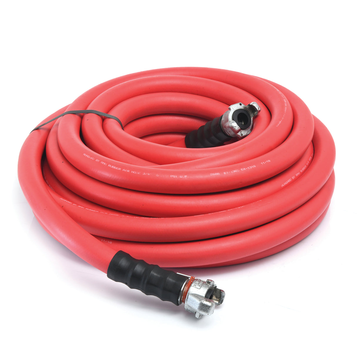 Rubber Jack Hammer Hose 3/4" x 50'-Red