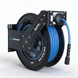 Blu Shield The Slayer Hybrid Pressure Washing Hose Reel 1/4" X 100'-Blue