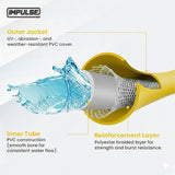 AG-Lite Hybrid Water Hose 3/4" X 6'-Yellow-Hiviz