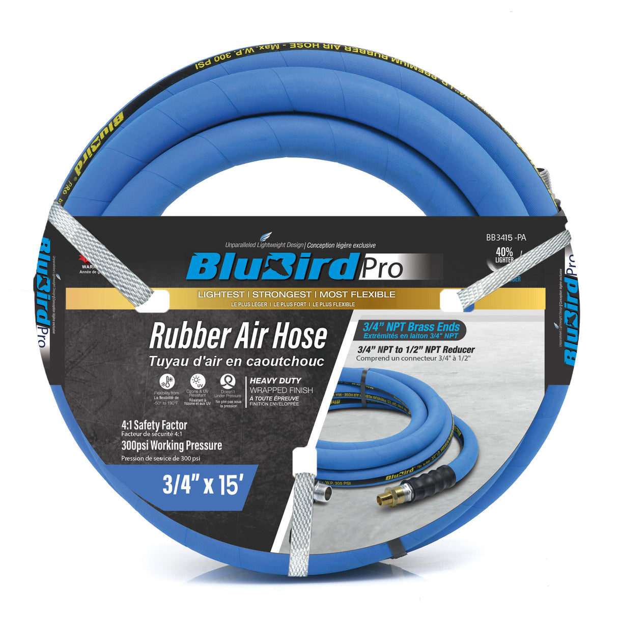 Blubird Rubber Air Hose 3/4